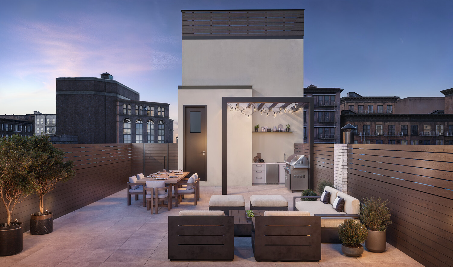 84 University Place, Unit 4 Manhattan, NY 10003 - Photo 9 of 11 a view of a patio with couches and potted plants