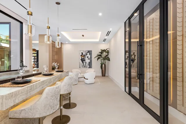 a bedroom with double bed and a window