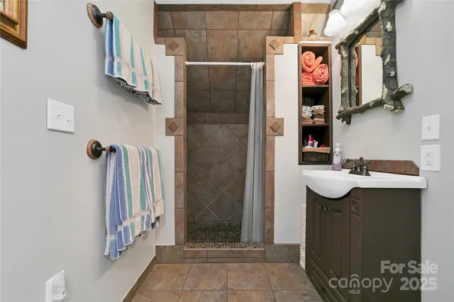 a view of a garage with window