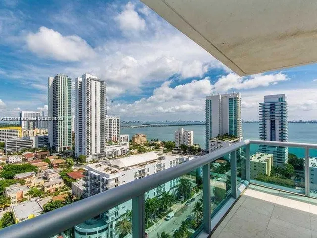 a city view from a balcony