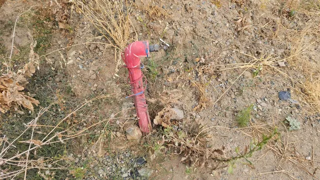 a close view of a wooden floor with a shower and a fire pit
