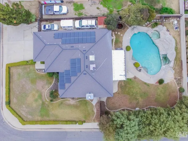 a view of a house with a patio