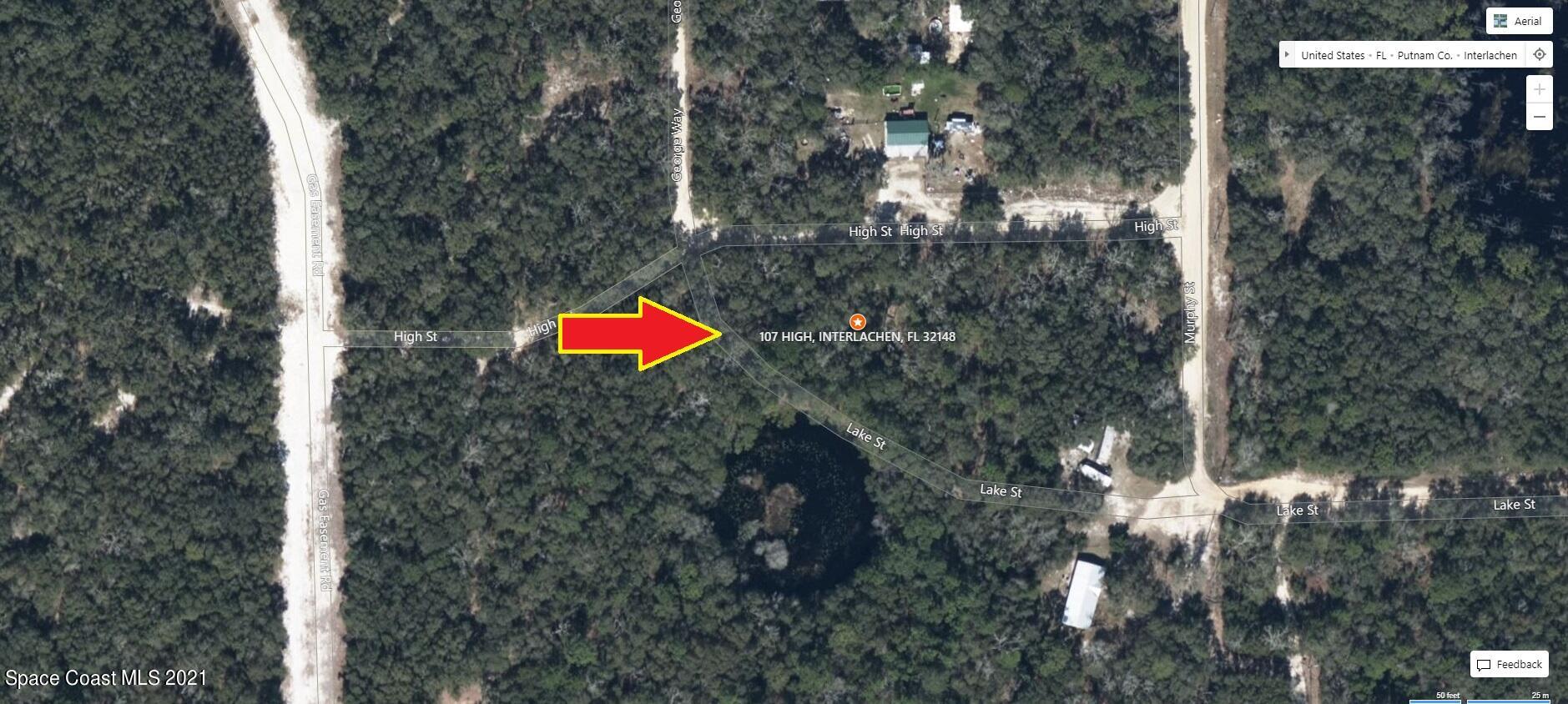 107 High Street Interlachen, FL 32148 - Photo 3 of 6 107 aerial