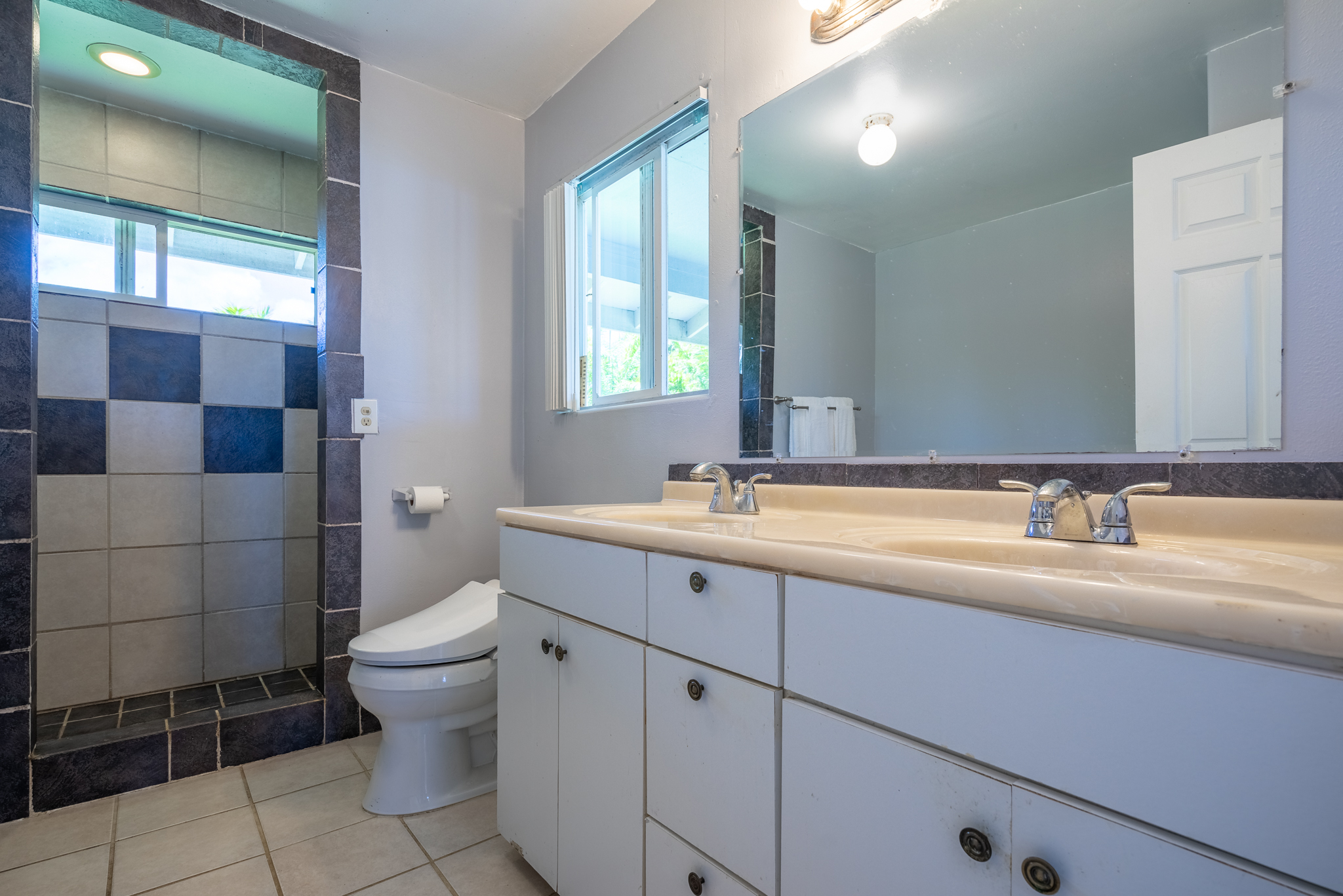 18-3840 South Lauko Road Mountain View, HI 96771 - Photo 13 of 30 a bathroom with a toilet sink and mirror