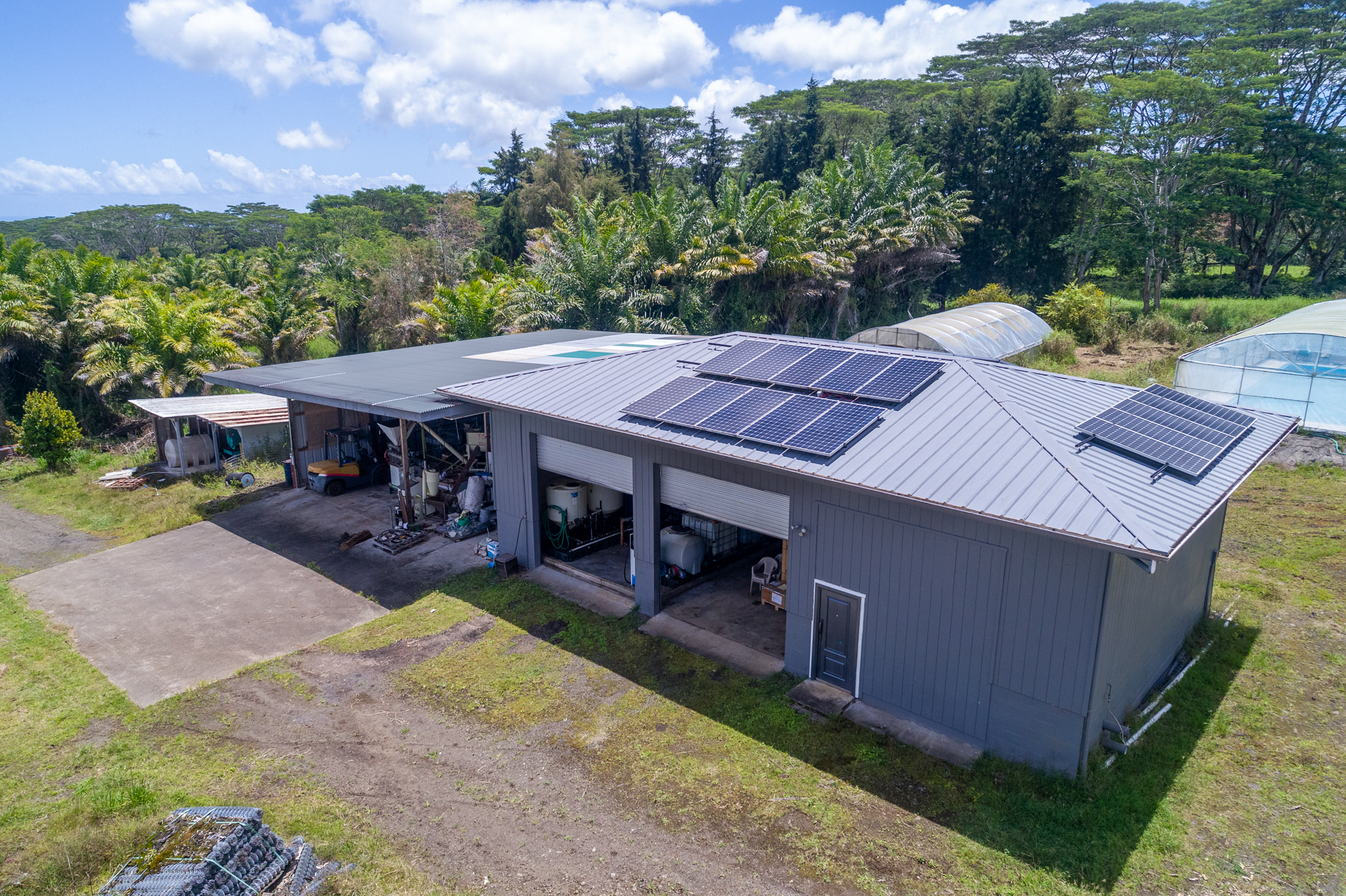 18-3840 South Lauko Road Mountain View, HI 96771 - Photo 22 of 30 an aerial view of a house with garden space and street view