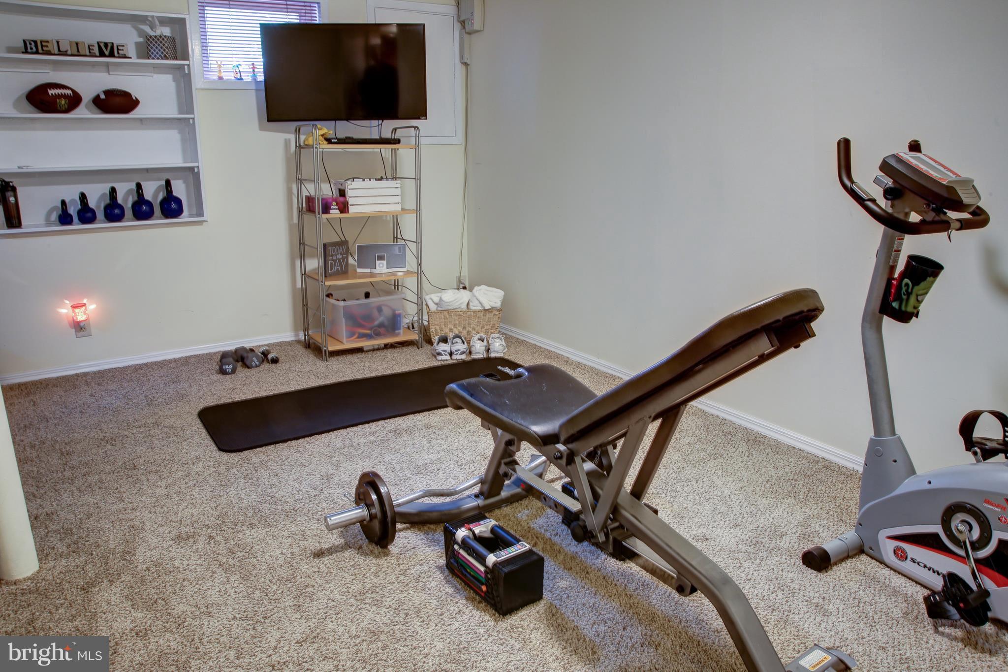 505 Sunset Knoll Road Pasadena, MD 21122 - Photo 16 of 26 LOWER LEVEL EXERCISE ROOM.