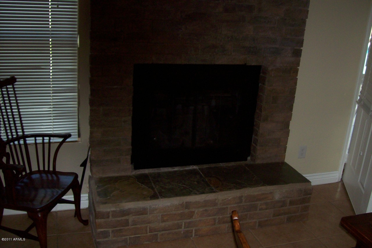 Wood-Burning Fireplace