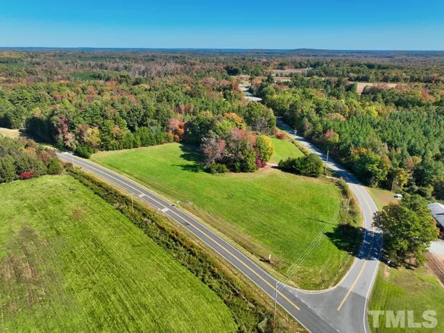a view of a yard with a garden