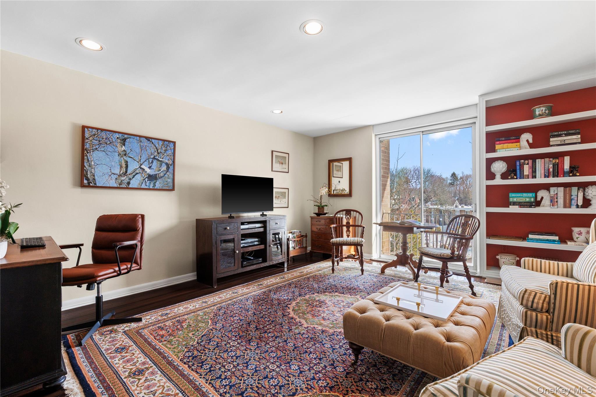 720 Milton Road, Unit SOUTH 3B Rye, NY 10580 - Photo 27 of 33 Or a home office, featuring built in shelving and a large walk in closet.
