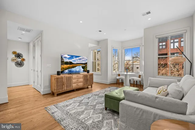 a living room with furniture and a couch