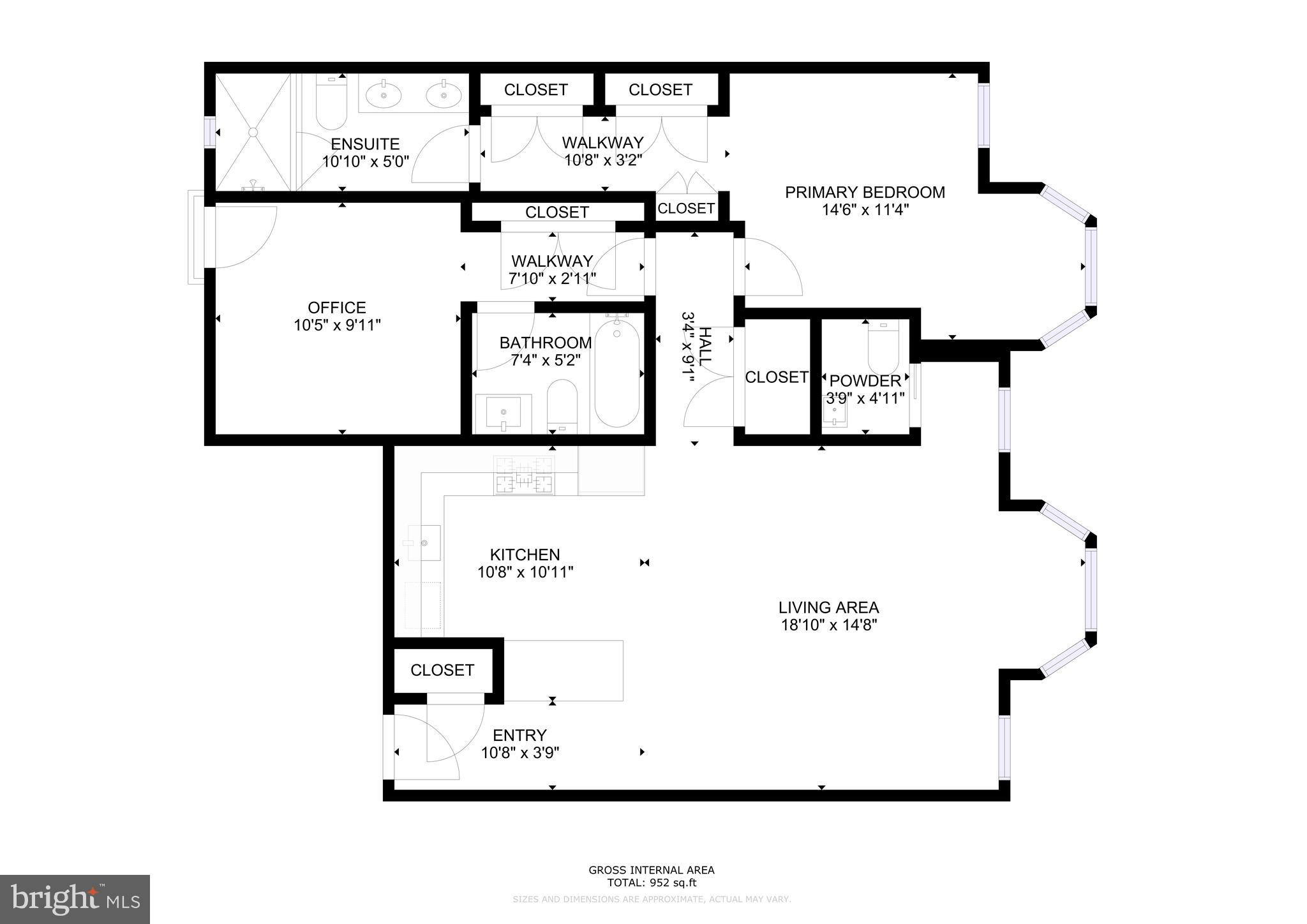 270 15th Street Southeast, Unit 301 Washington, DC 20003 - Photo 31 of 31 a picture of a floor plan