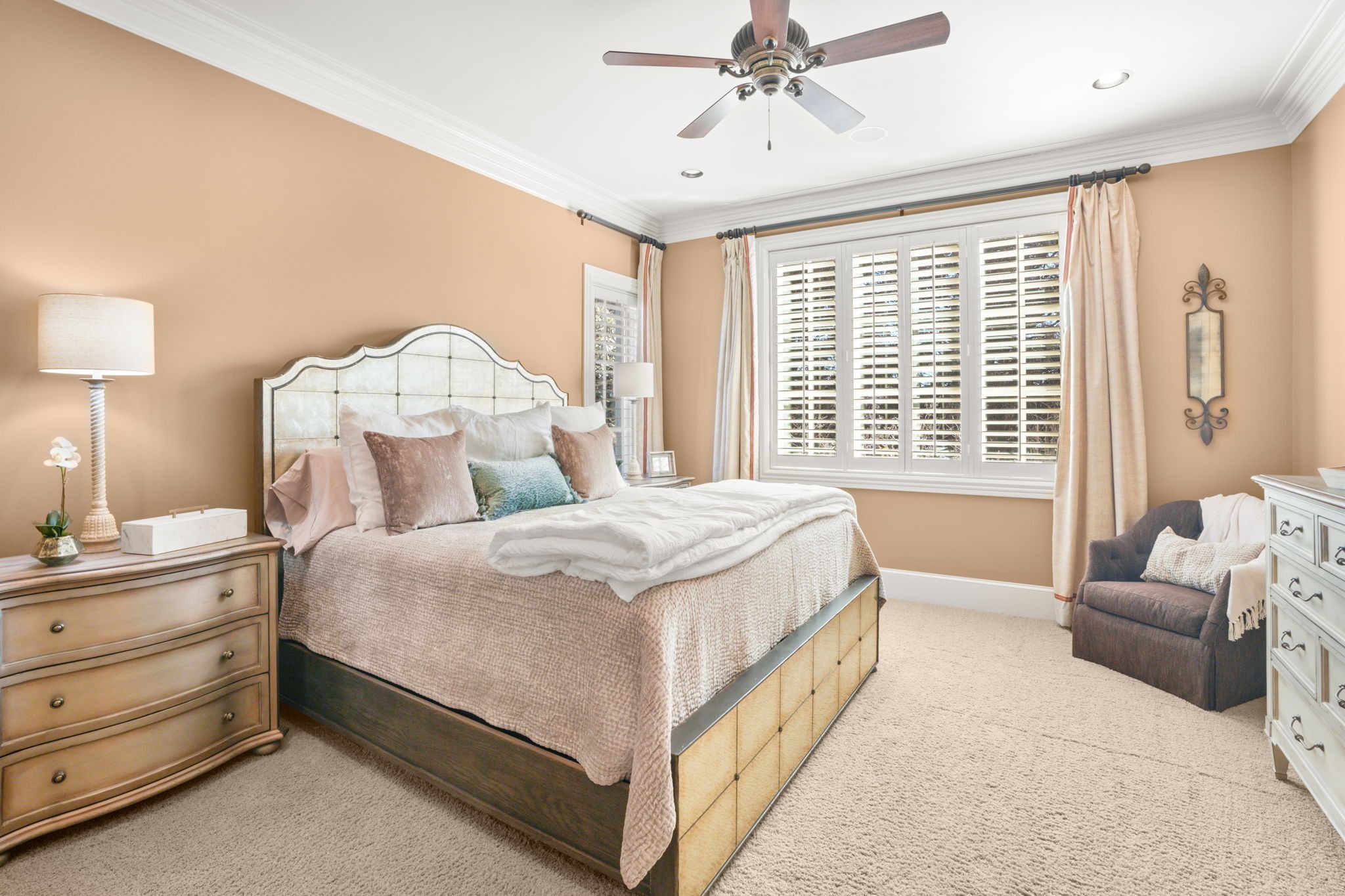 510 Davis Road Lebanon, TN 37087 - Photo 31 of 70 a bedroom with a bed and a chandelier