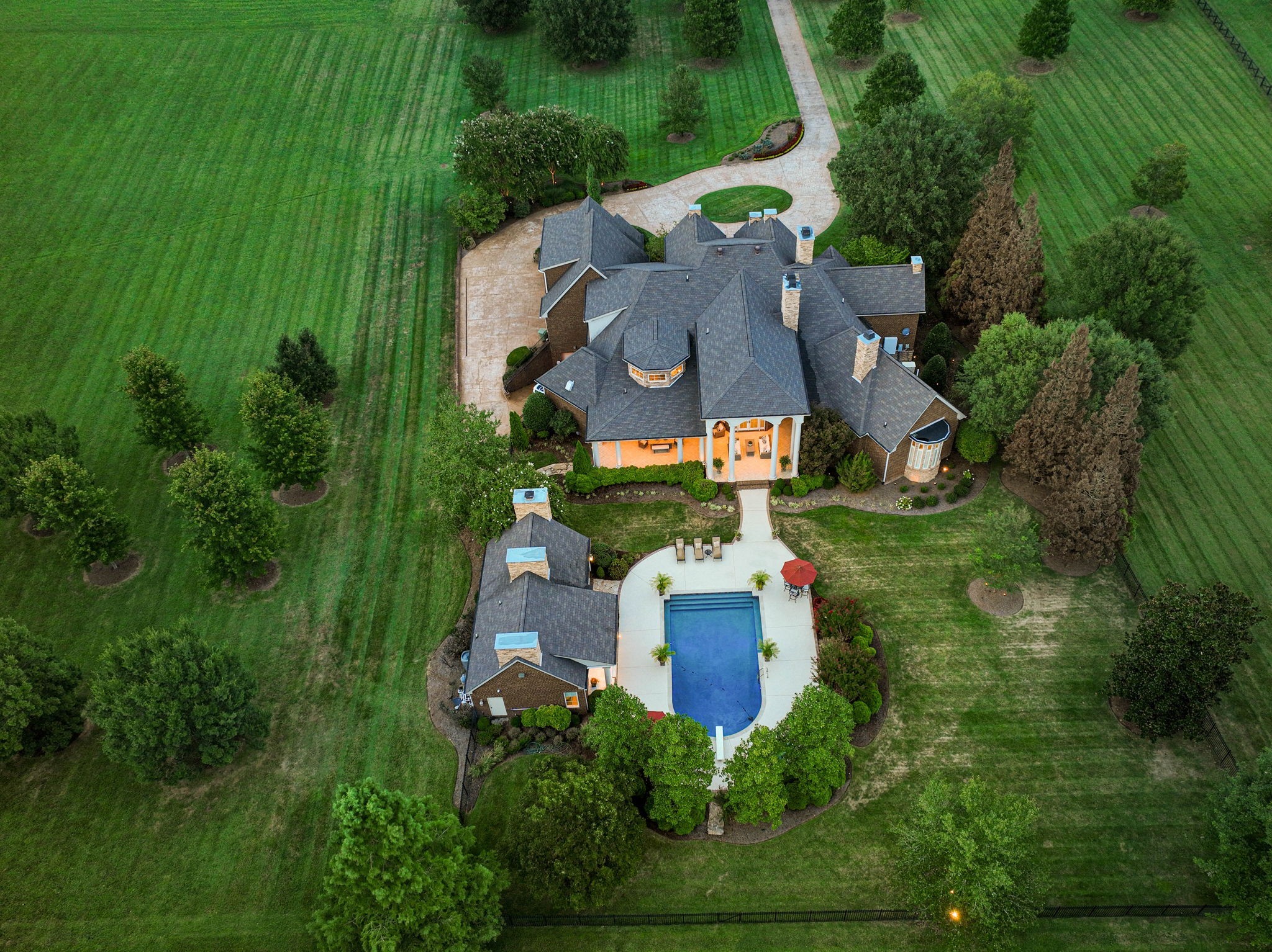 510 Davis Road Lebanon, TN 37087 - Photo 69 of 70 an aerial view of a house with yard swimming pool and outdoor seating