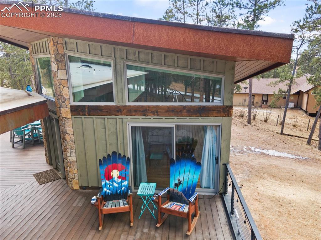 10530 Hungate Road Colorado Springs, CO 80908 - Photo 31 of 42 a view of sitting area in front of house