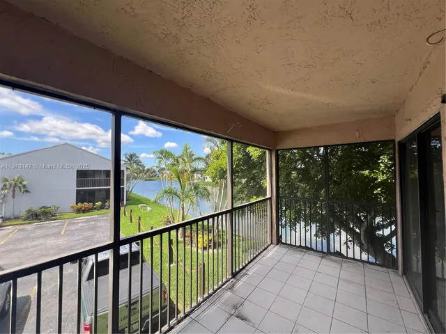 a view of city from a balcony