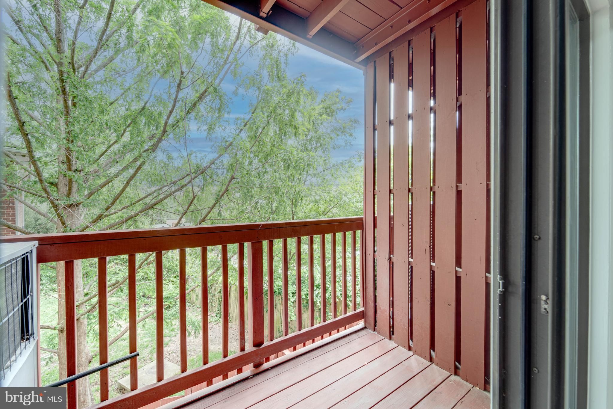 51 Skyhill Road, Unit 202 Alexandria, VA 22314 - Photo 20 of 23 a view of a balcony with wooden floor