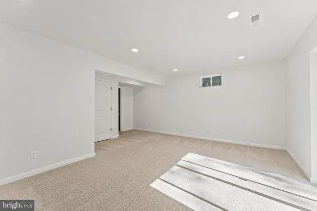 a view of an empty room