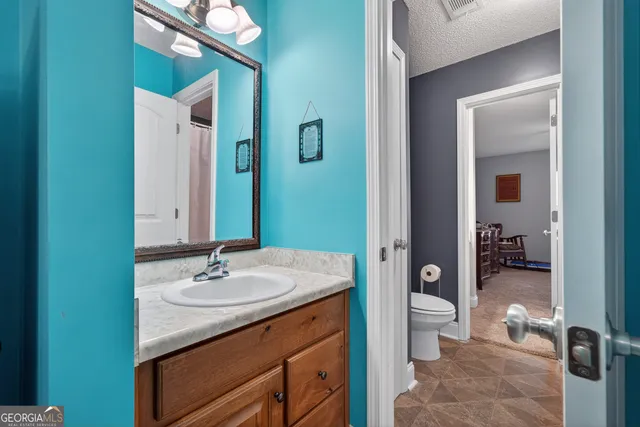 a workspace with furniture and window