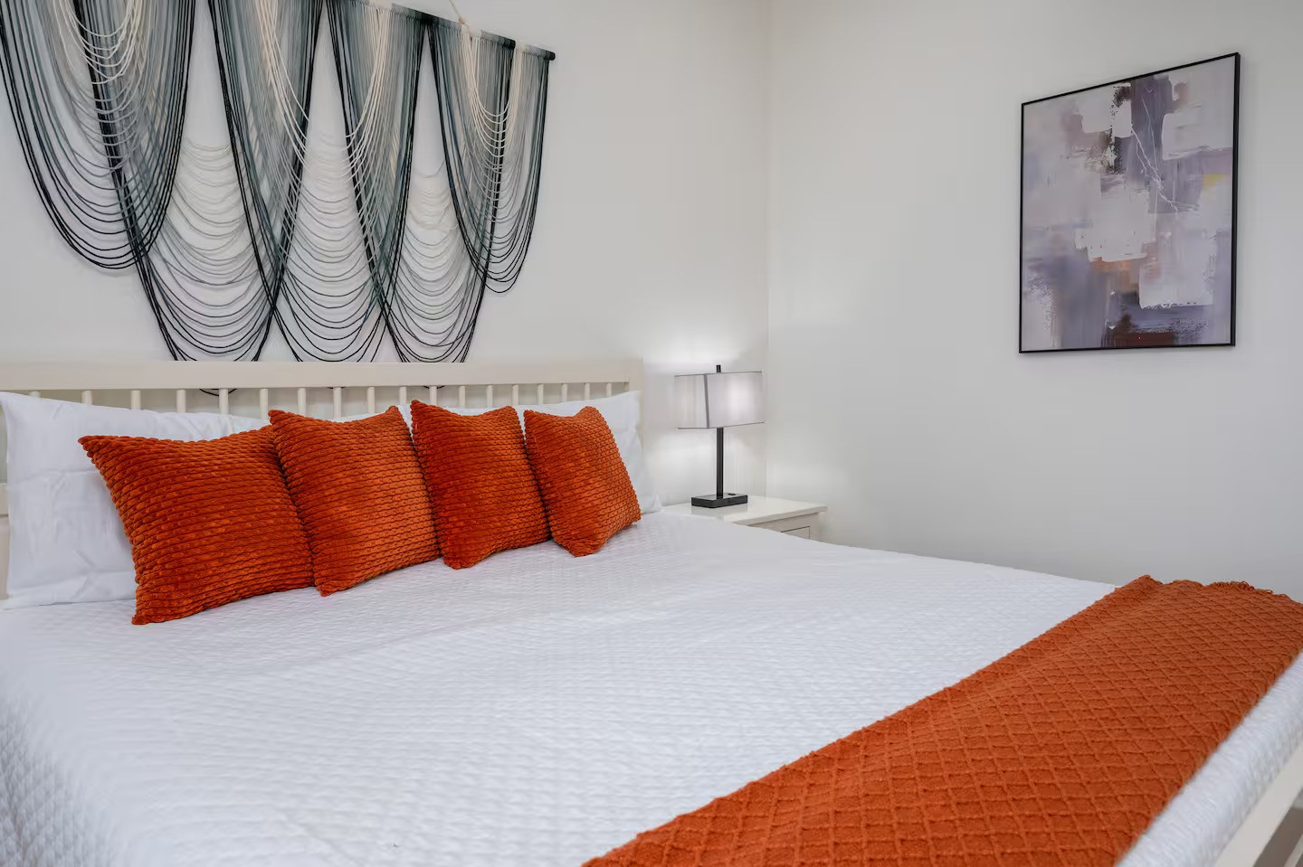 845 O' Neil Road Port Bolivar, TX 77650 - Photo 7 of 27 a bedroom with a bed and wall painting