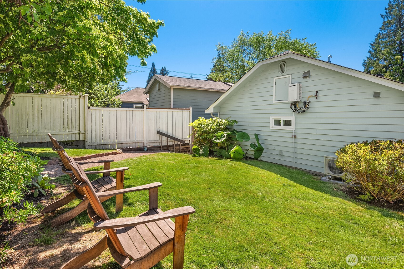 5648 38th Avenue Southwest Seattle, WA 98126 - Photo 39 of 40 a view of backyard with a patio and a garden