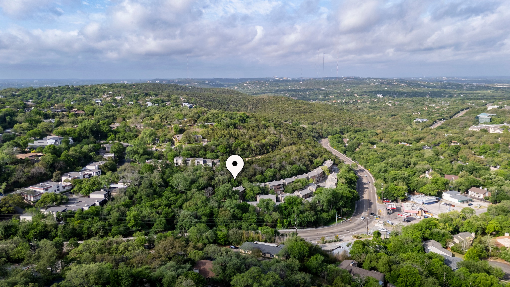 3845 Ranch Road 2222, Unit 19 Austin, TX 78731 - Photo 33 of 38 a view of a city with an ocean