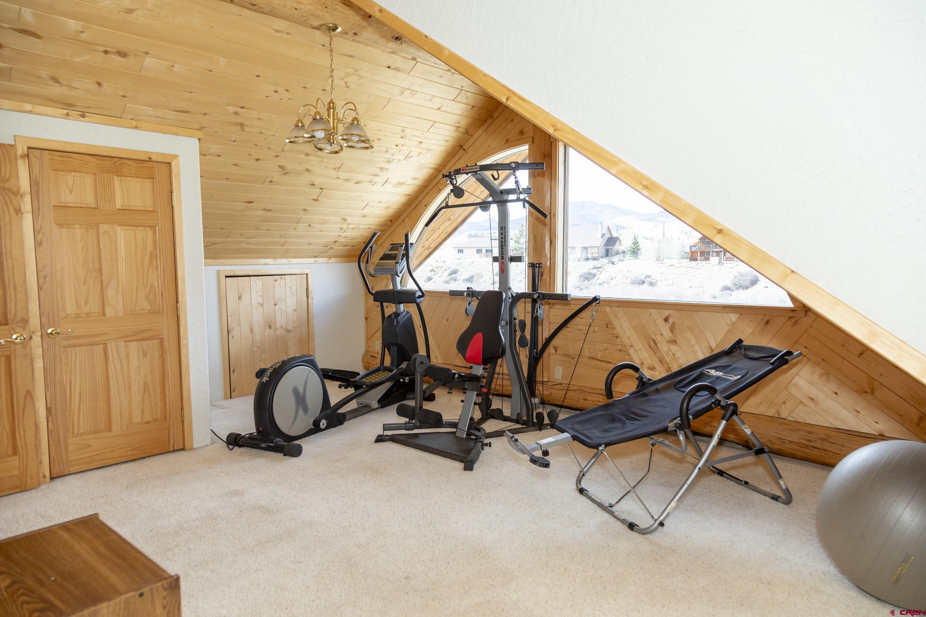 108 Forest Road Creede, CO 81130 - Photo 20 of 32 a view of a room with gym equipment