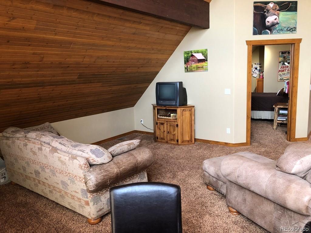 9780 Canyon Point Drive Rye, CO 81069 - Photo 32 of 35 a living room with furniture and a flat screen tv
