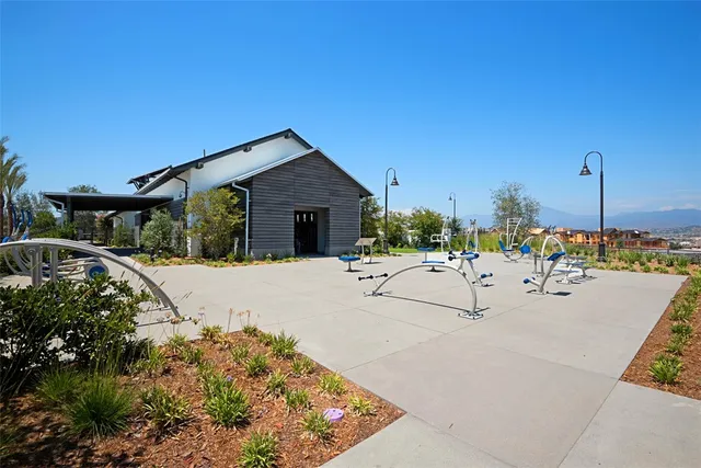 a view of a swimming pool and outdoor space