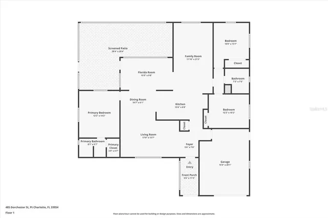 $278,000 | 485 Dorchester Street, Port Charlotte, FL 33954