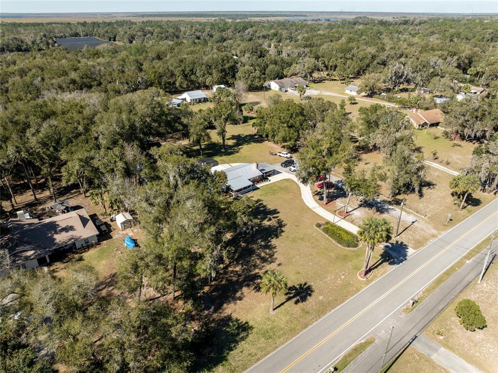 Aerial View of 1.59, Long Driveway