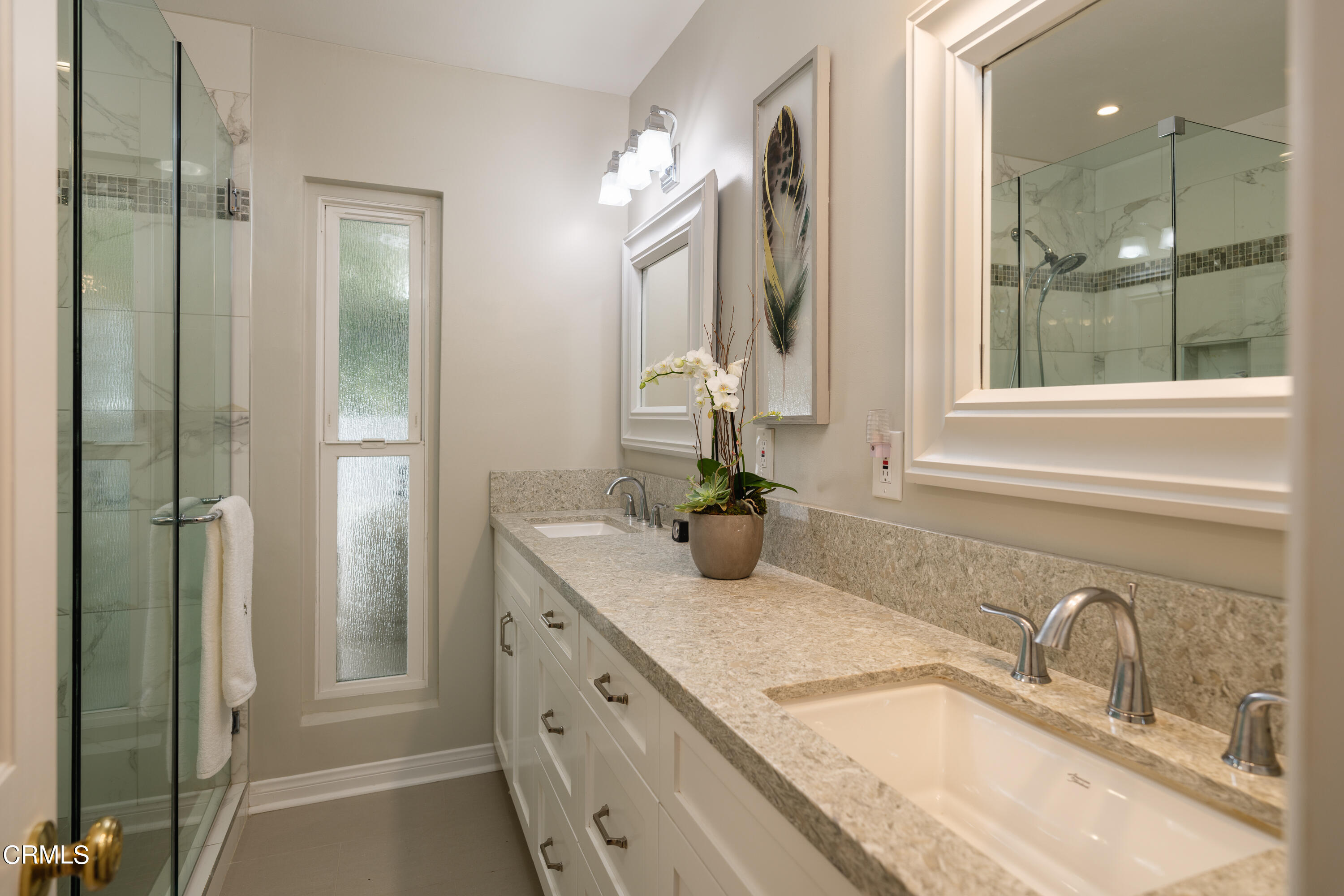 1450 Pegfair Estates Drive Pasadena, CA 91103 - Photo 35 of 58 a bathroom with a sink and a mirror