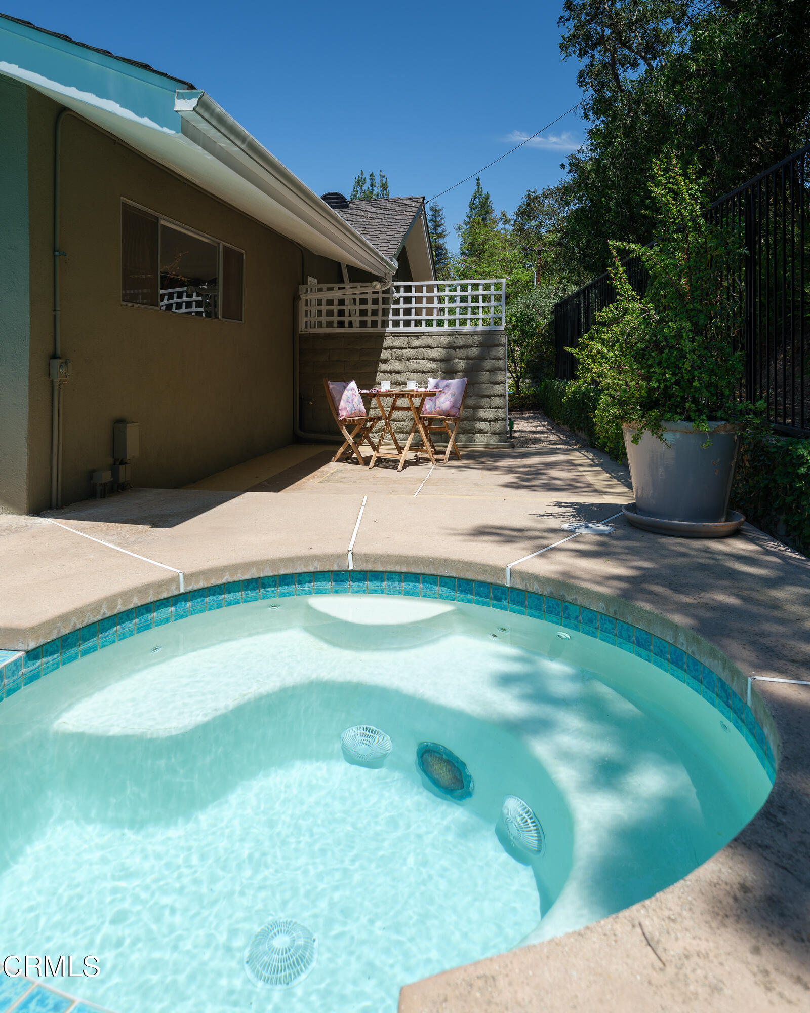 1450 Pegfair Estates Drive Pasadena, CA 91103 - Photo 48 of 58 a backyard of a house with table and chairs