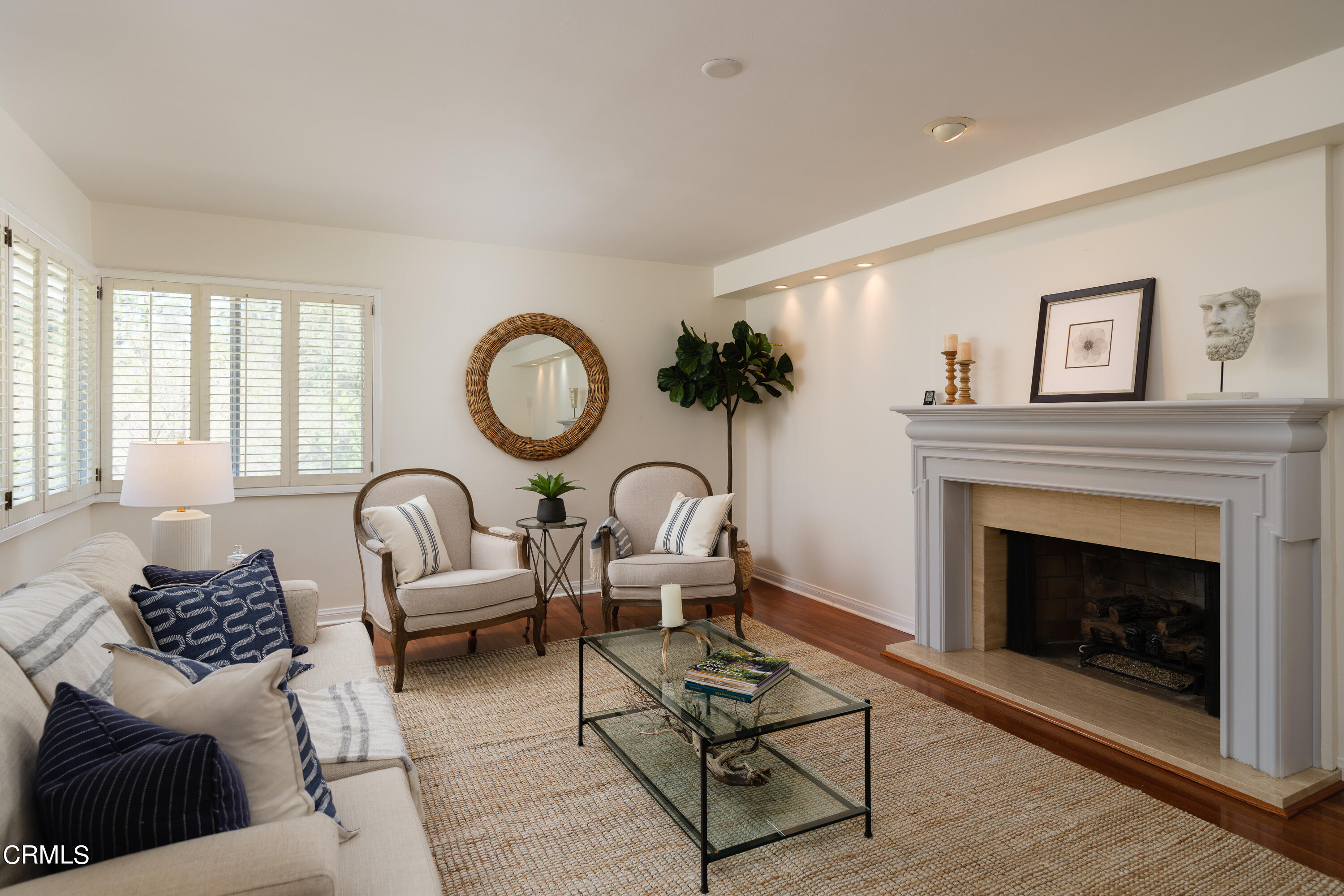 1450 Pegfair Estates Drive Pasadena, CA 91103 - Photo 6 of 58 a living room with furniture a fireplace and window