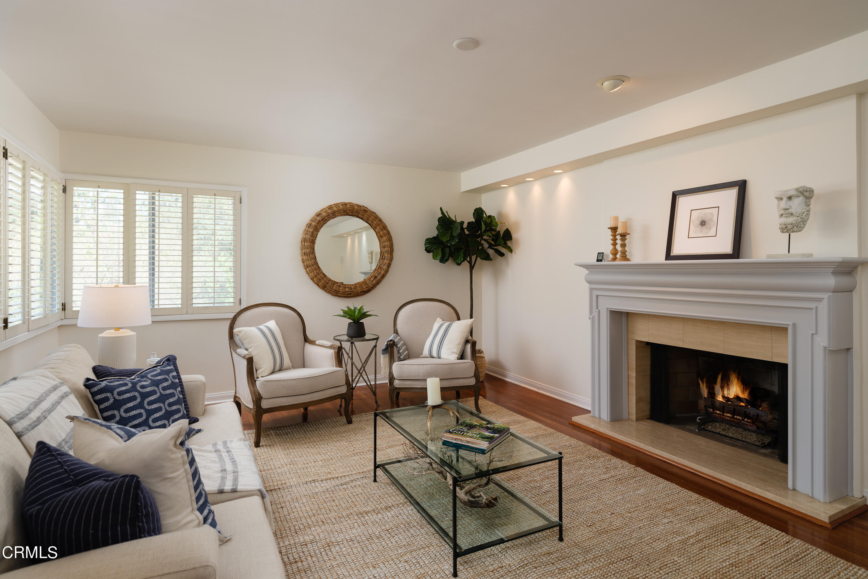 1450 Pegfair Estates Drive Pasadena, CA 91103 - Photo 7 of 58 a living room with furniture a fireplace and window