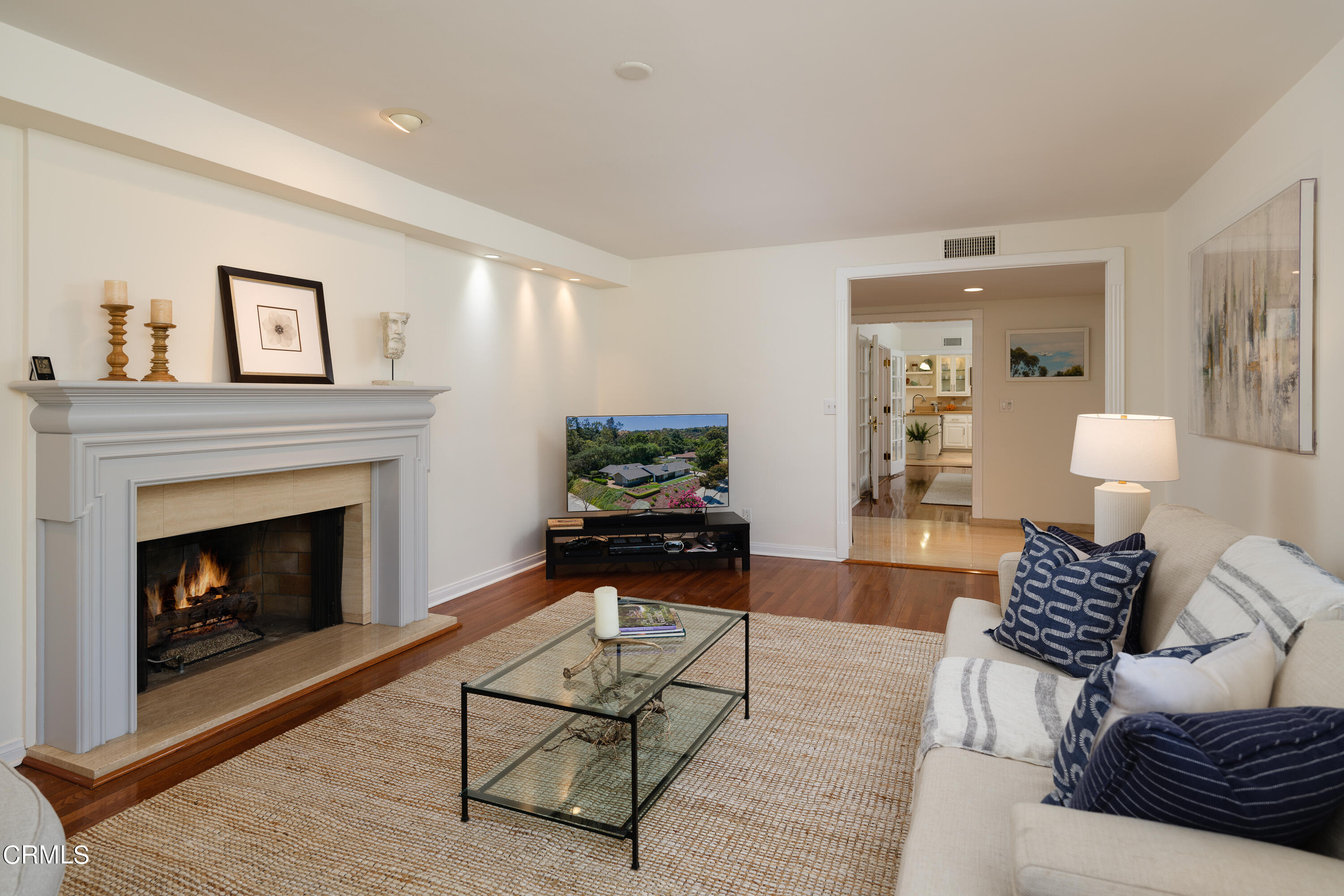 1450 Pegfair Estates Drive Pasadena, CA 91103 - Photo 9 of 58 a living room with furniture and a fireplace
