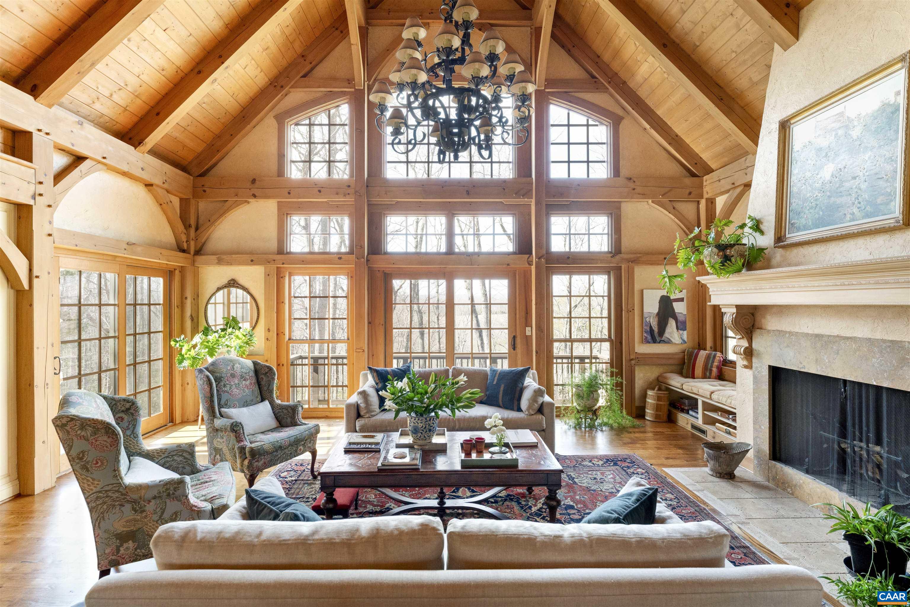 4414 Mt Alto Road Esmont, VA 22937 - Photo 10 of 68 a living room with furniture fireplace and a large window