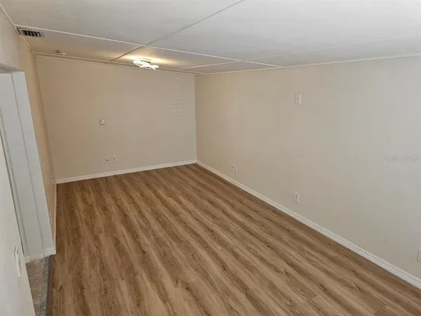 wooden floor in a room