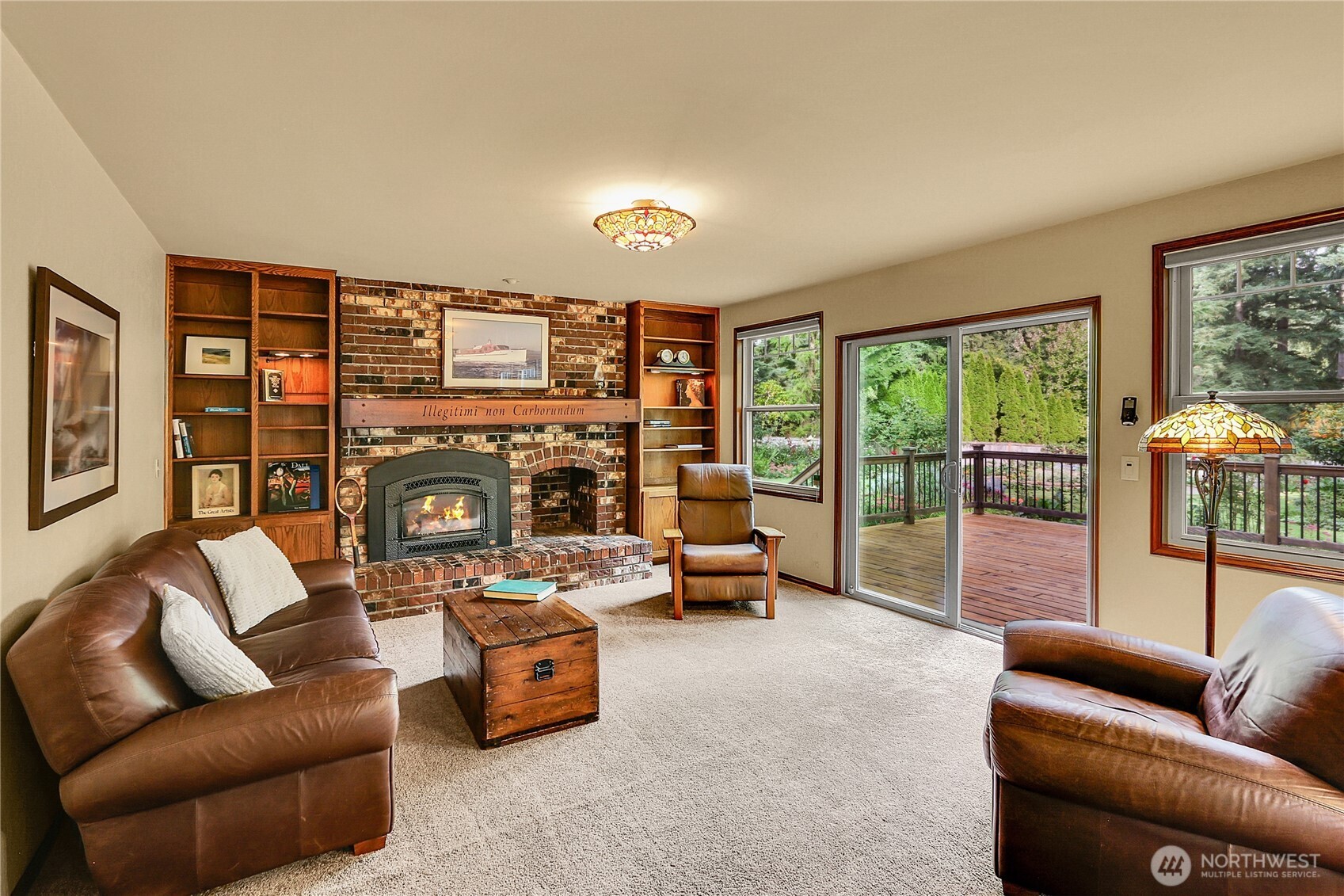 17521 7th Avenue West Bothell, WA 98012 - Photo 15 of 40 a living room with furniture and a fireplace