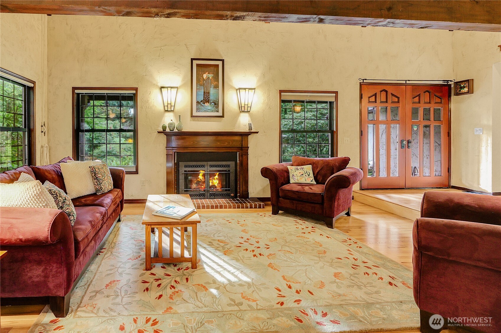 17521 7th Avenue West Bothell, WA 98012 - Photo 8 of 40 a living room with furniture and a fireplace