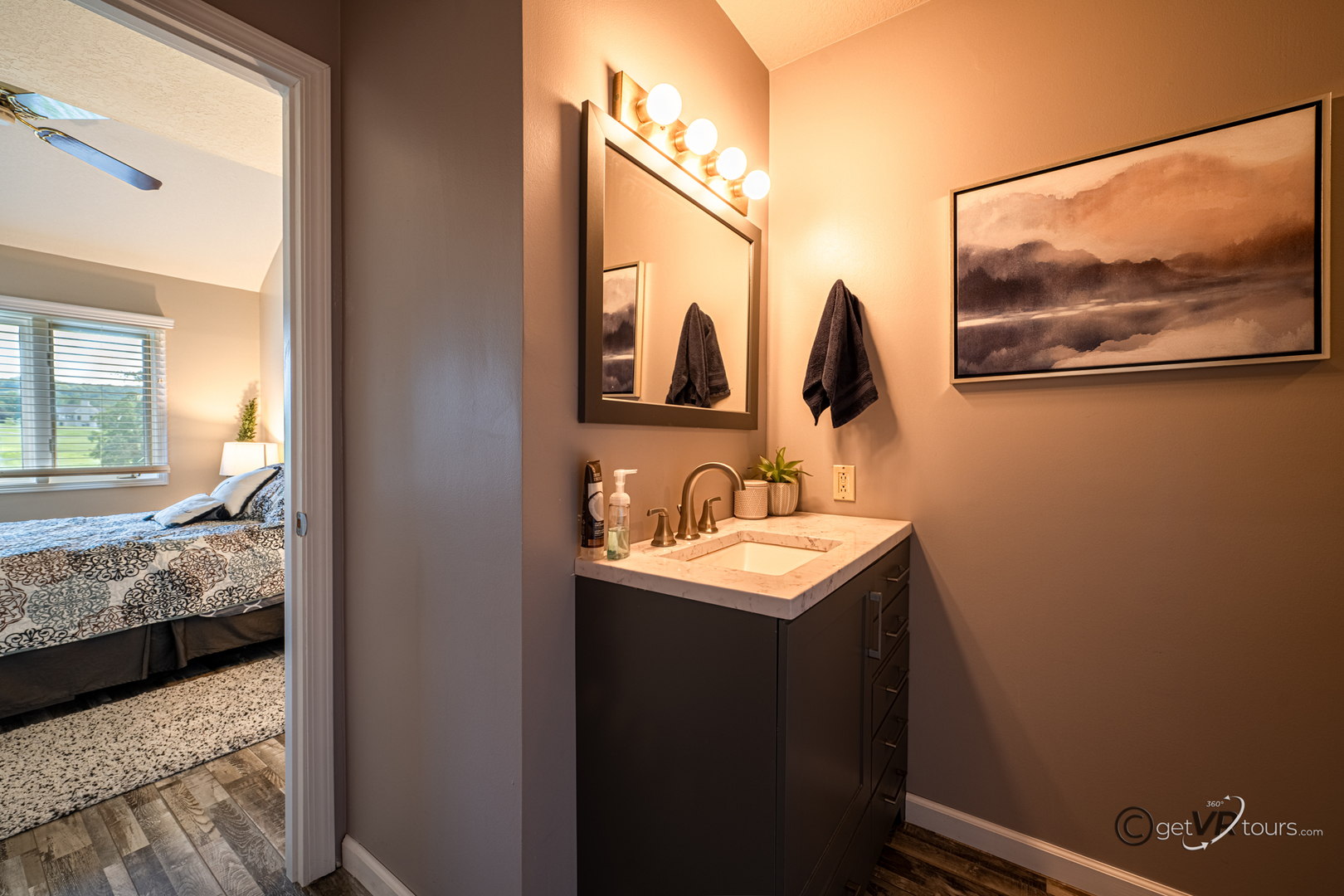 20 Spring Creek Lane Galena, IL 61036 - Photo 15 of 23 a bathroom with a sink and a mirror