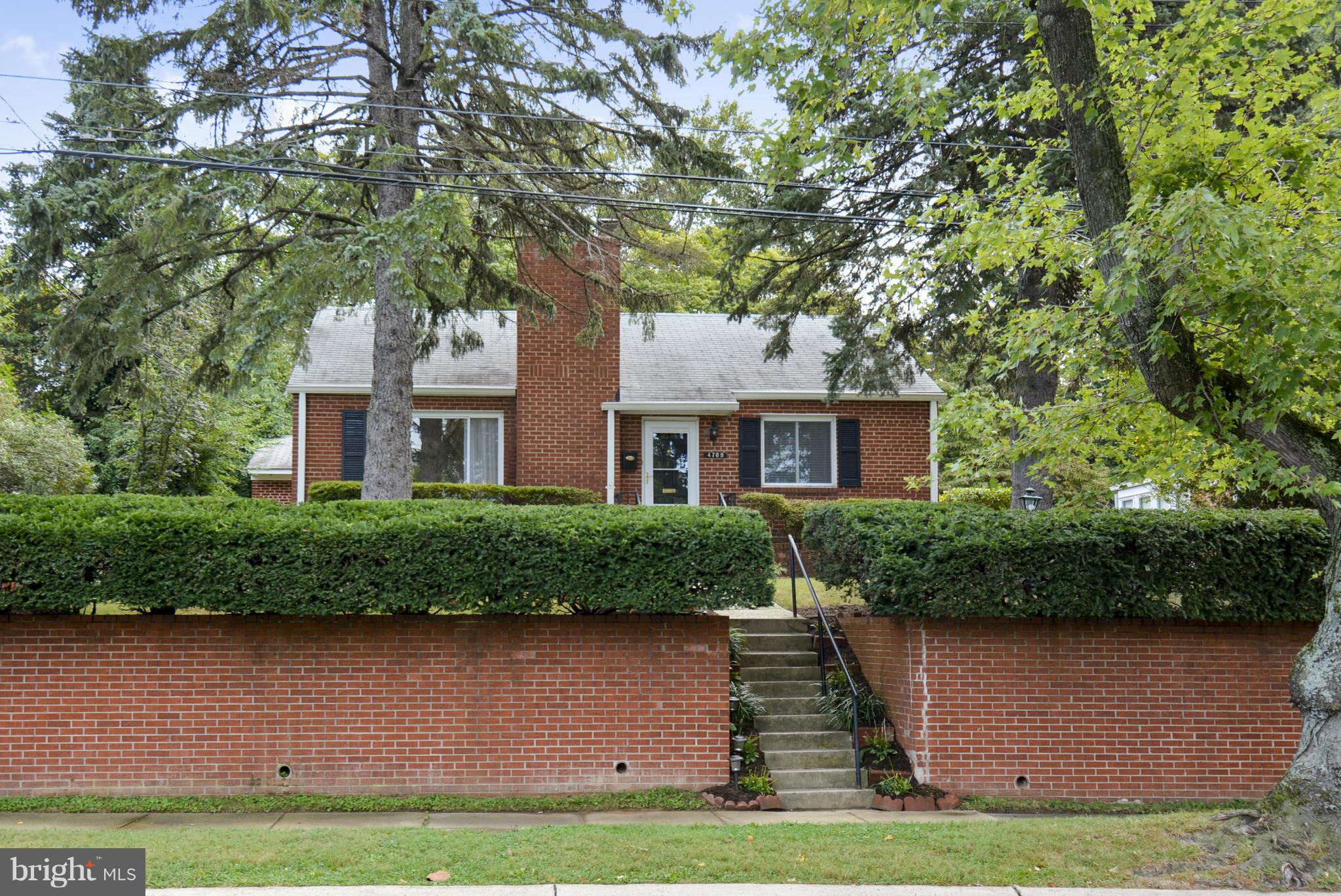 4709 Saul Road Kensington, MD 20895 - Photo 2 of 30 Front walkway w/ brick retaining wall