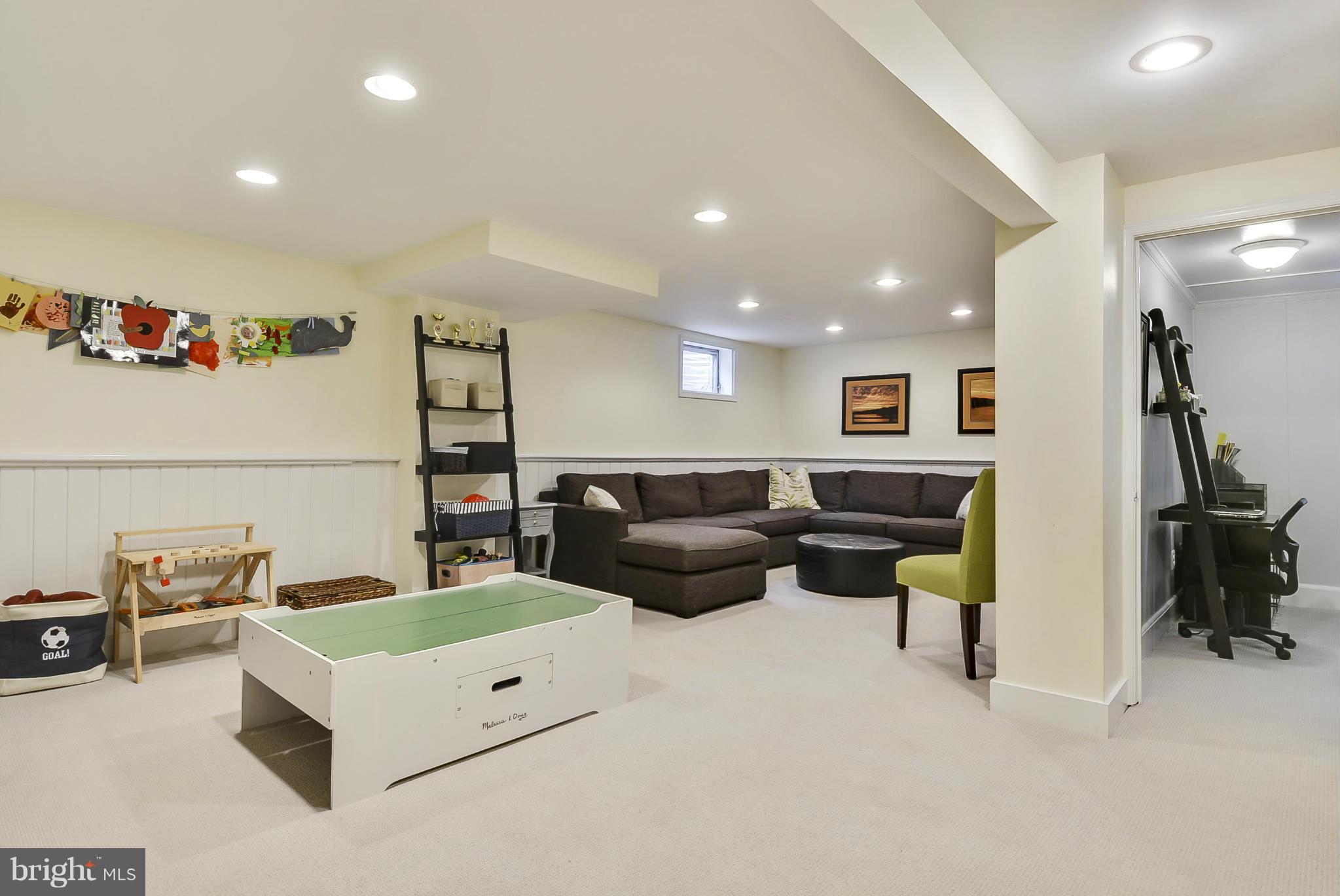 4709 Saul Road Kensington, MD 20895 - Photo 19 of 30 Fully-finished lower level w/ recessed lighting