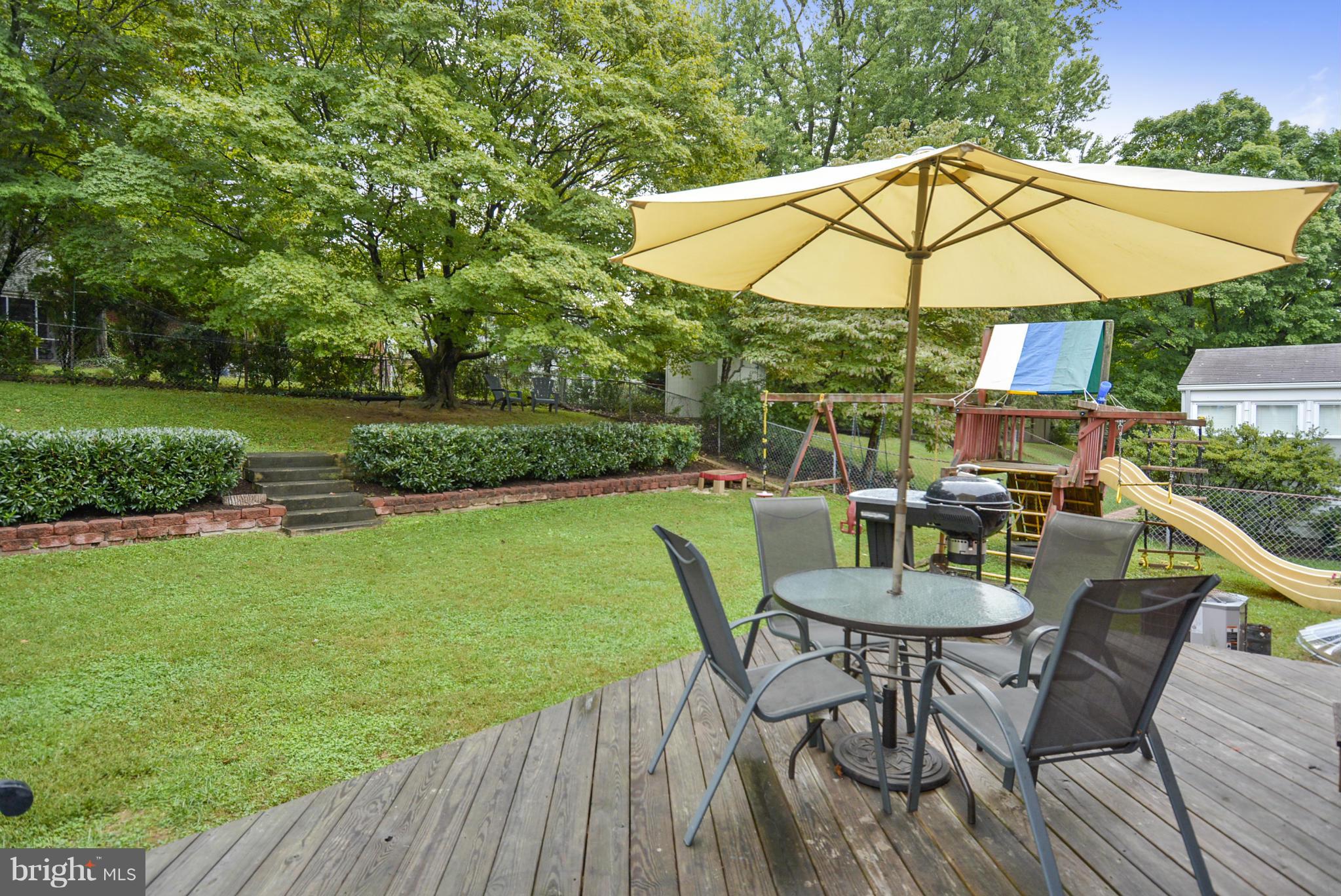 4709 Saul Road Kensington, MD 20895 - Photo 25 of 30 View from deck overlooking backyard