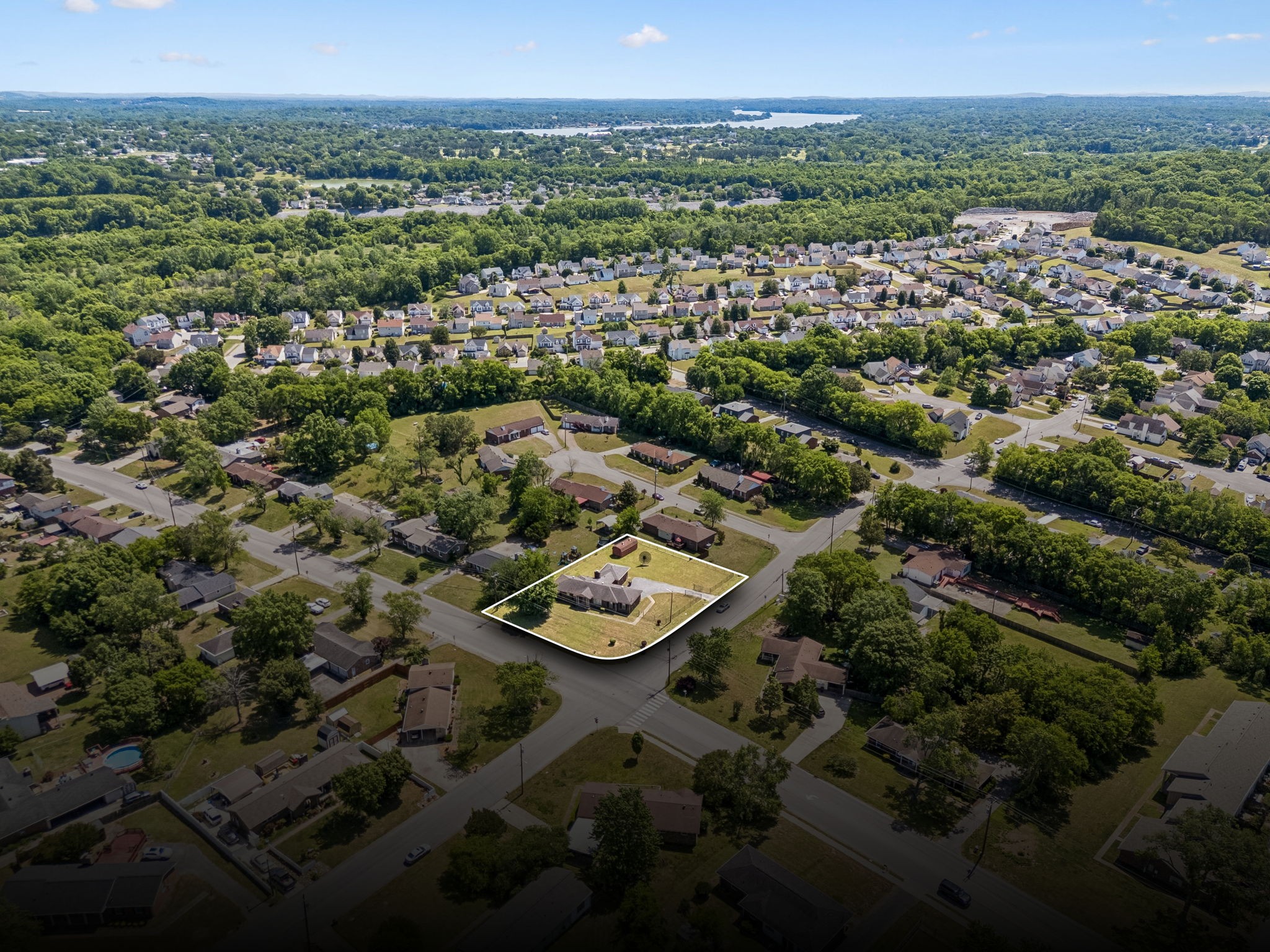 1246 Apache Lane Madison, TN 37115 - Photo 20 of 21 an aerial view of a residential houses with outdoor space and trees