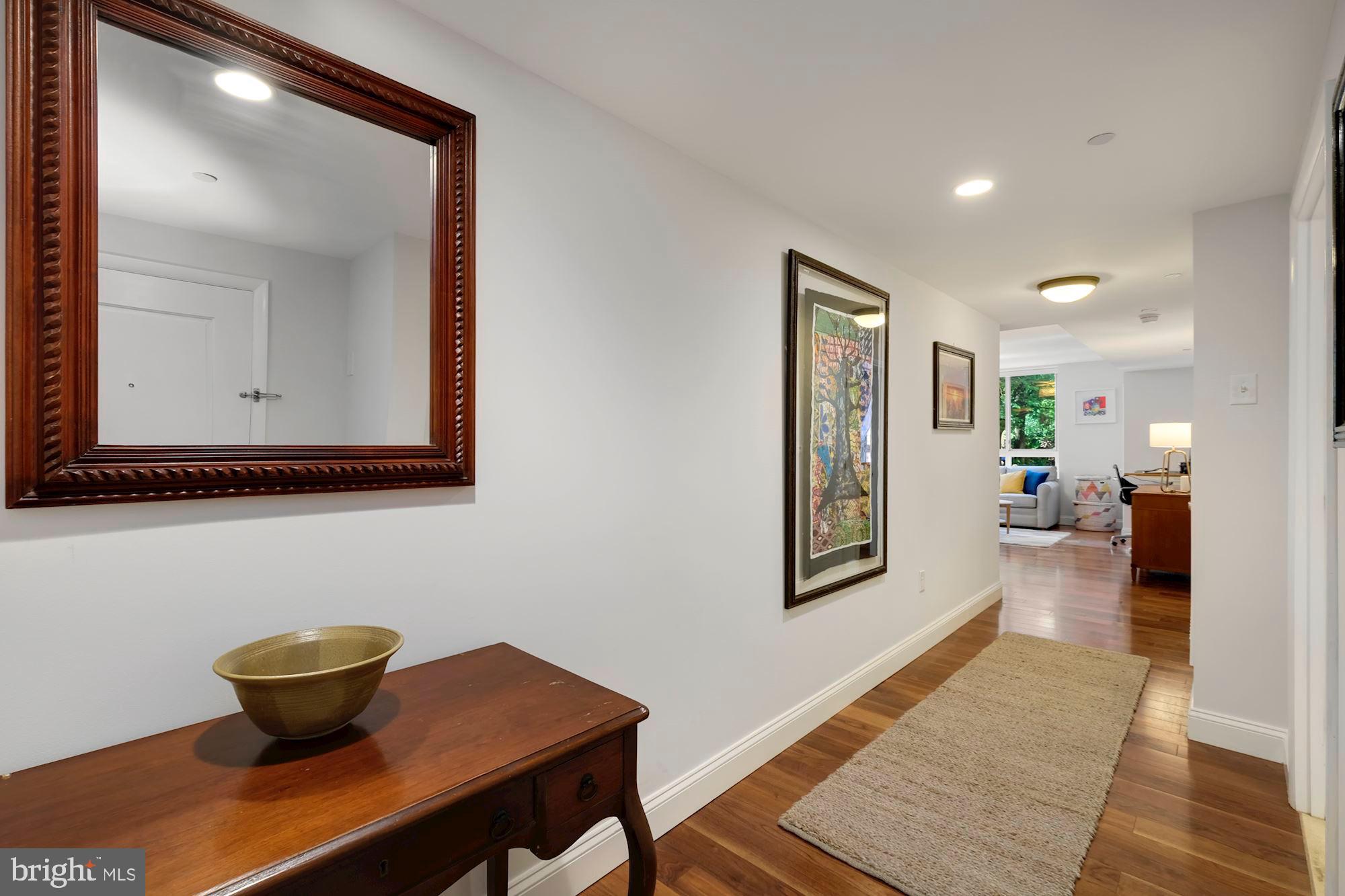 350 G Street Southwest, Unit N109 Washington, DC 20024 - Photo 22 of 29 Foyer and hallway into living room