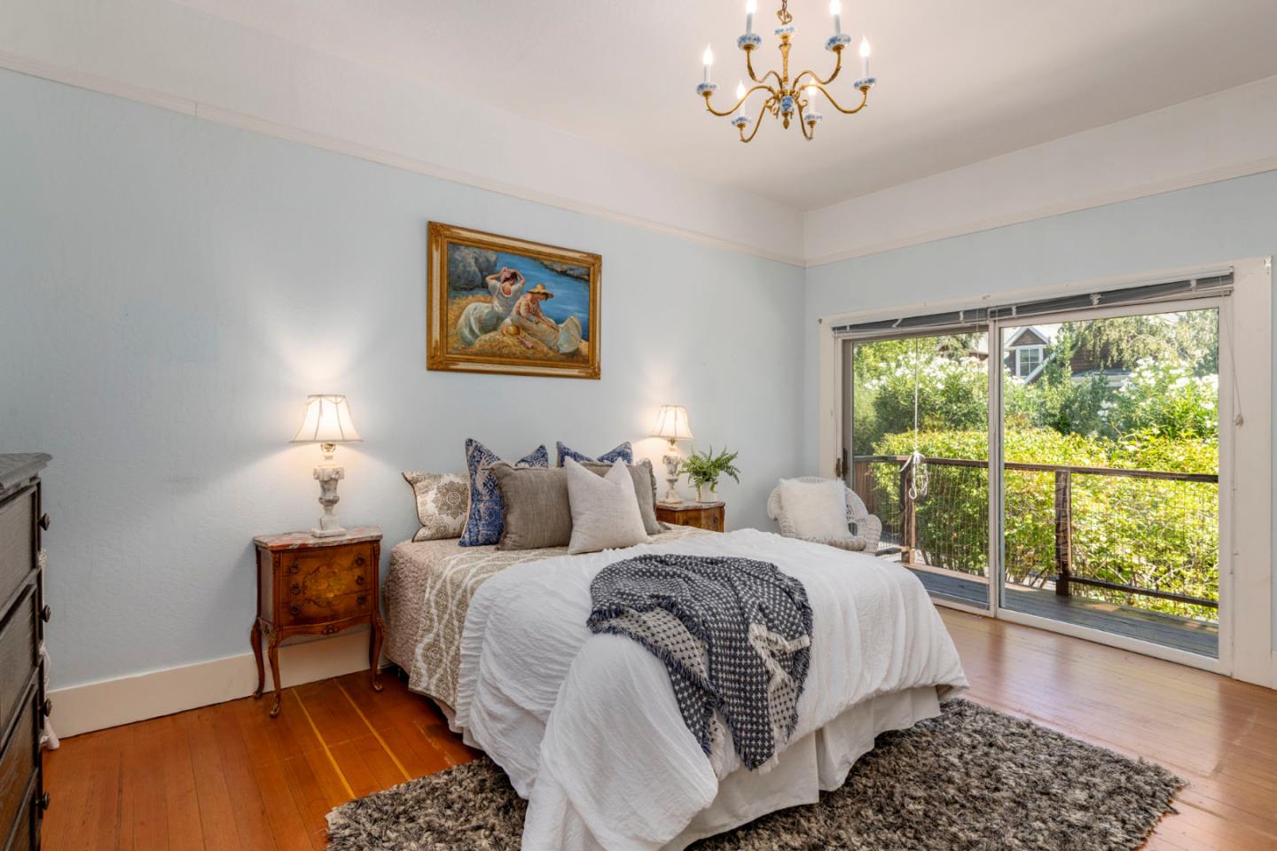 3190 Woodside Road Woodside, CA 94062 - Photo 19 of 34 a bedroom with a bed and a window