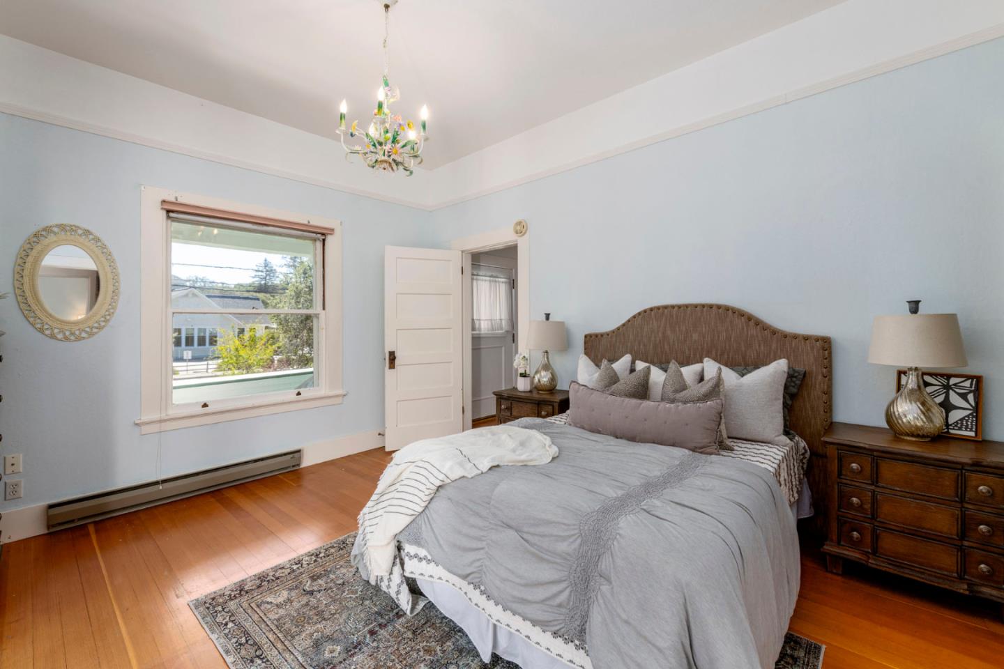 3190 Woodside Road Woodside, CA 94062 - Photo 22 of 34 a bedroom with bed and a window