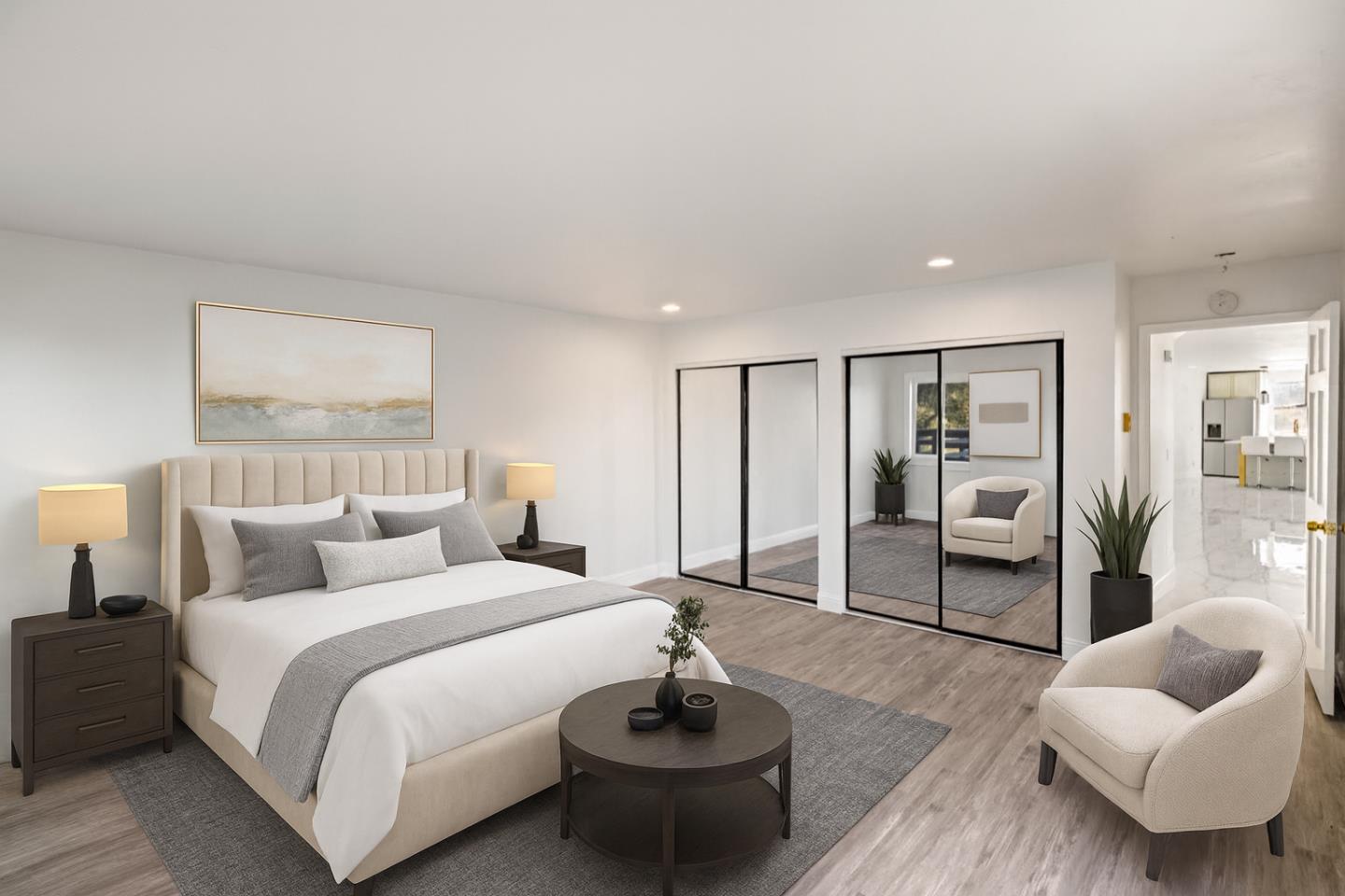 451 Laureles Grade Carmel Valley, CA 93924 - Photo 4 of 11 a bedroom with furniture and a potted plant