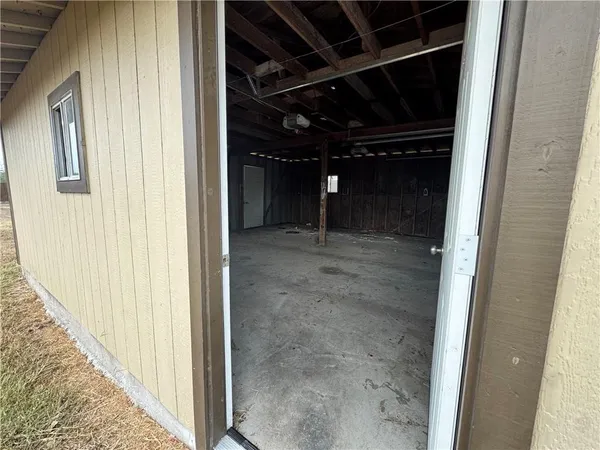 a view of storage and utility room