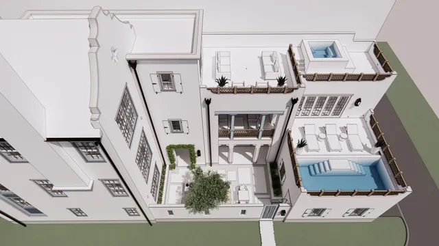 a view of living room with furniture and rug